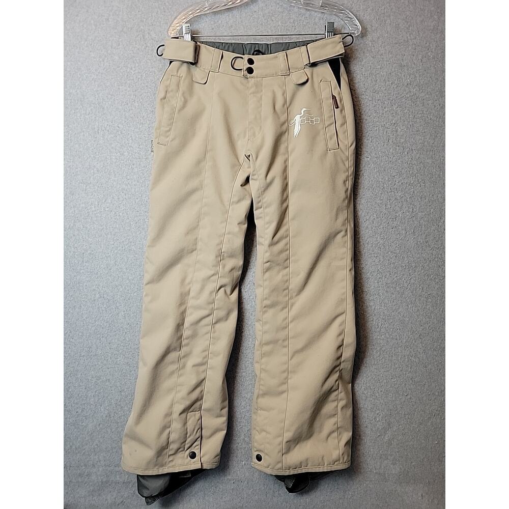 Foursquare Convertible System6K Beige Nylon Snowboard Ski Pants Women's Small